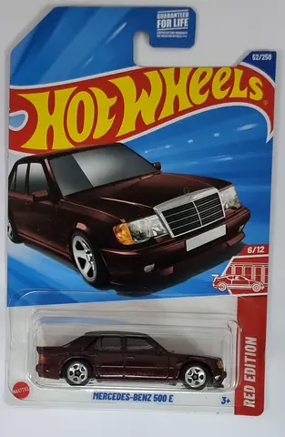 Hotwheels Mercedes 500E Red Edition Target Exclusive