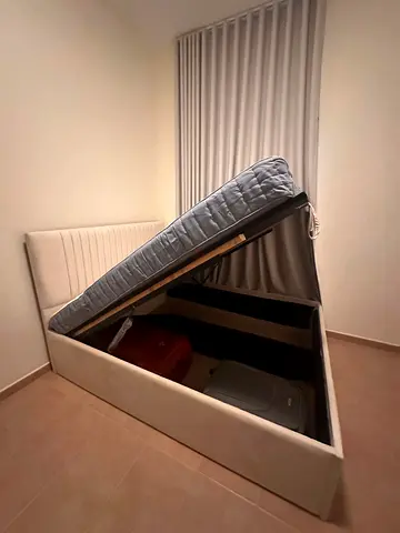 Luxury Queen Size Storage Bed | Custom Made in UAE | Free Installation