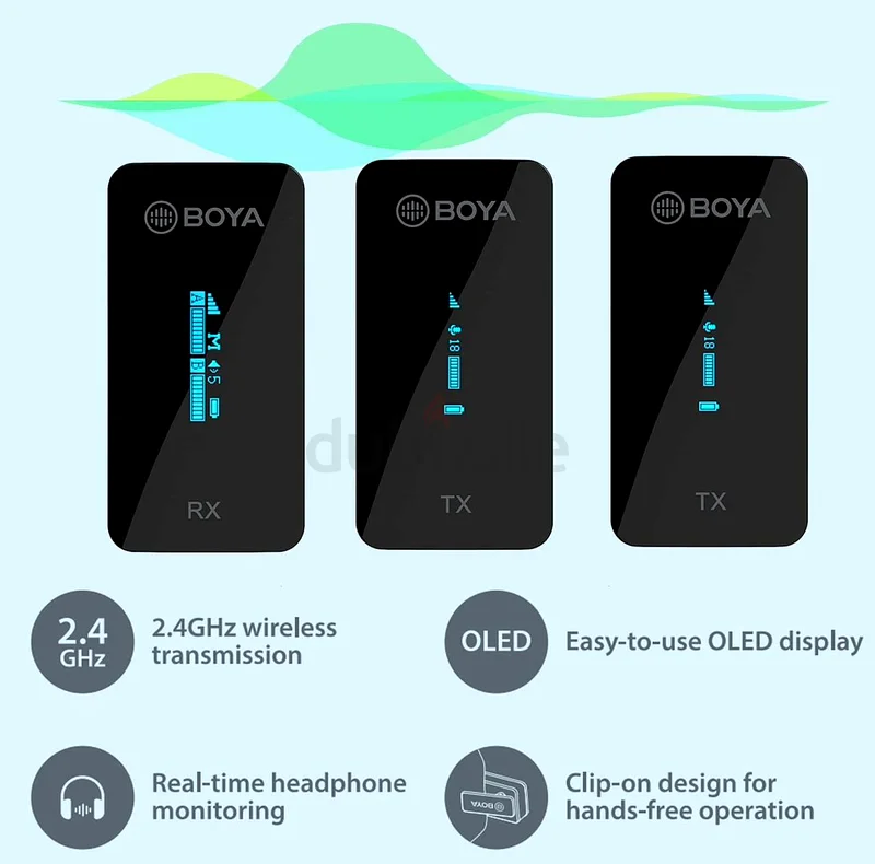 BOYA micro Used like new, ميكروفون63260216610817114