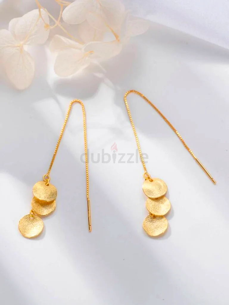 Minimalist Gold Threader Earrings – 18k Gold Plated and sterling Silver 925 – Brand New63230180417667113