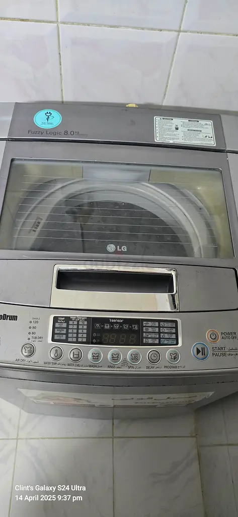 Lg washing machine 8 kg63243184756609113