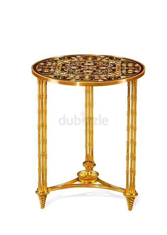 Gorgeous Vintage Gold Side Table with Intricate Design