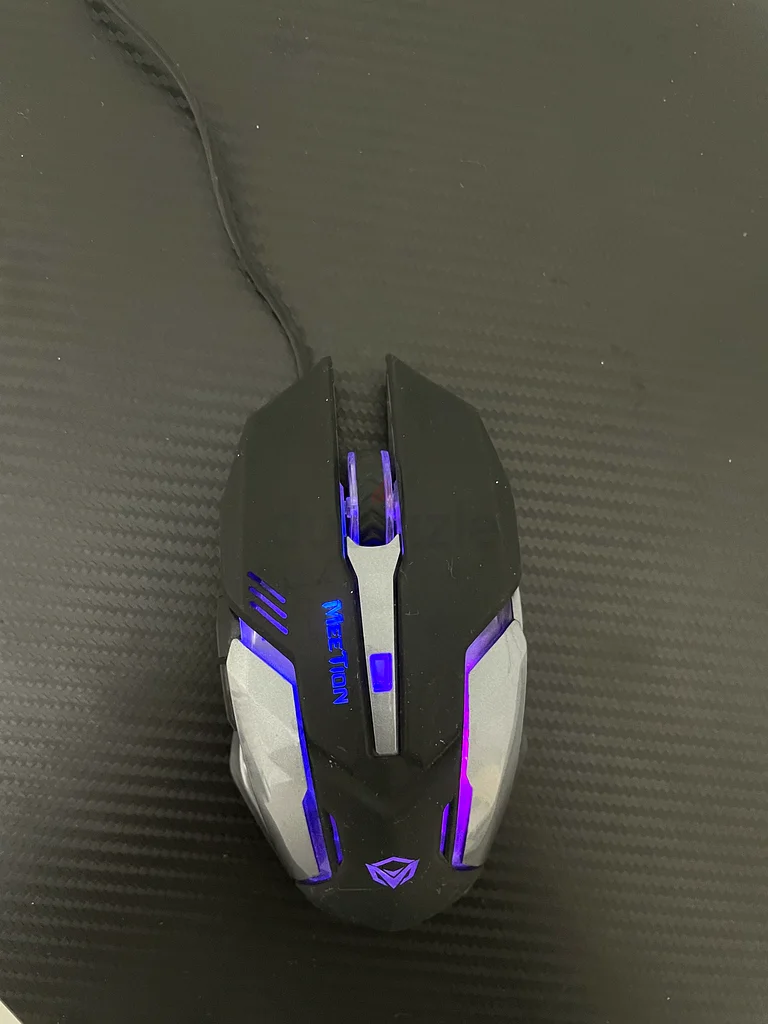 Meetion gaming black wired mouse63202680385410111