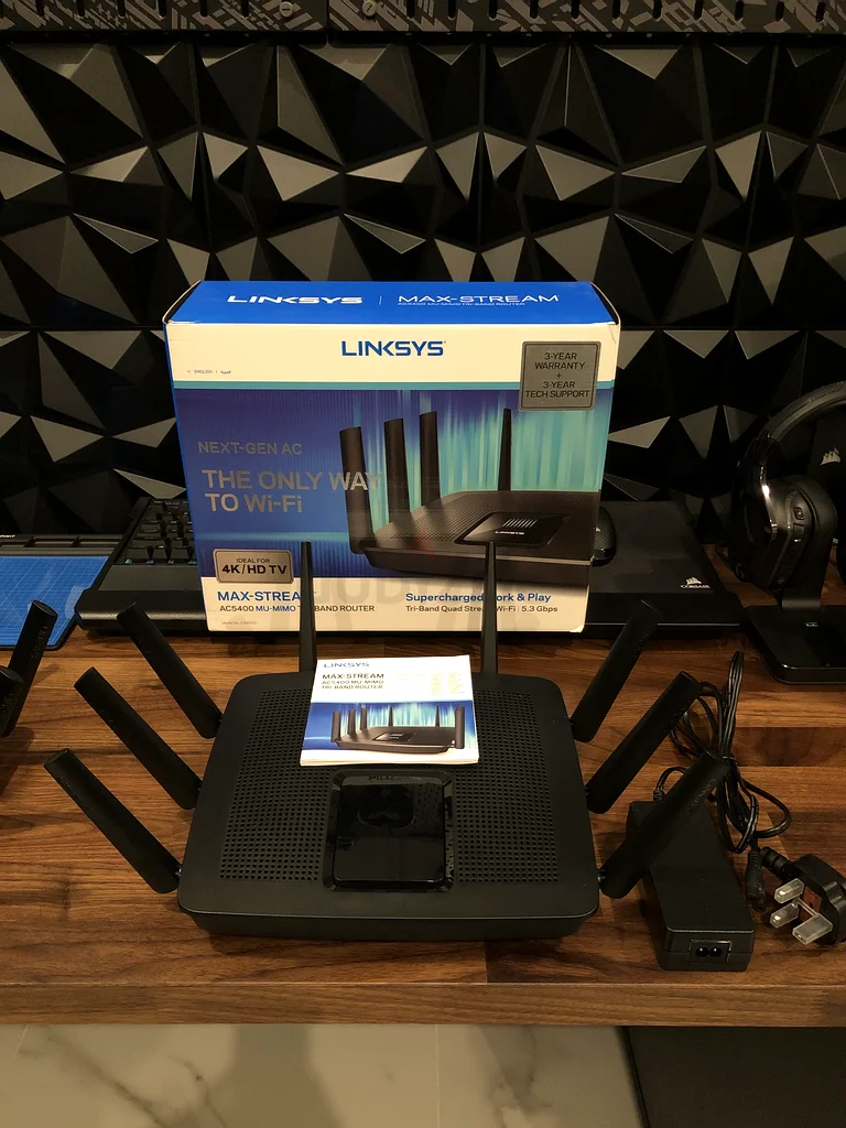 راوتر Linksys AC5400 ثلاثي النطاق، الإصدار V1 وV263168984342403112