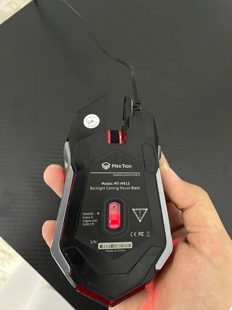 Meetion gaming black wired mouse63202680385410113