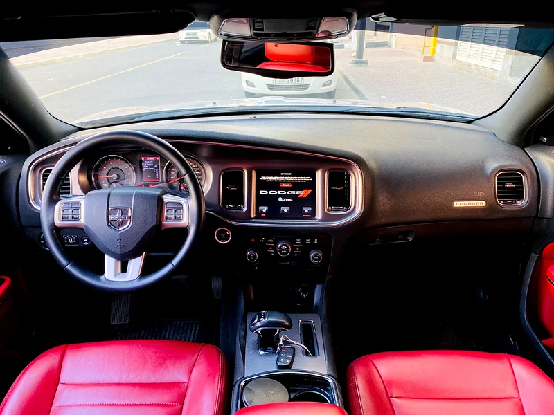 A Very Clean And Beautiful DODGE CHARGER SXT 2014 SILVER GCC WITH SUNROOF REF. 796563153704751361114