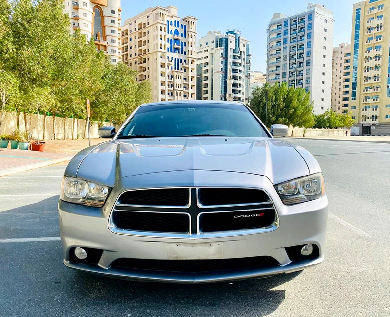 A Very Clean And Beautiful DODGE CHARGER SXT 2014 SILVER GCC WITH SUNROOF REF. 796563153704751361112
