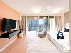 Upgraded Luxury Studio | Direct Dubai Mall Access | Hotel Facilities | All Bills Included