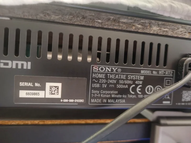 نظام سينما منزلية سوني HT-XT263261812705153112