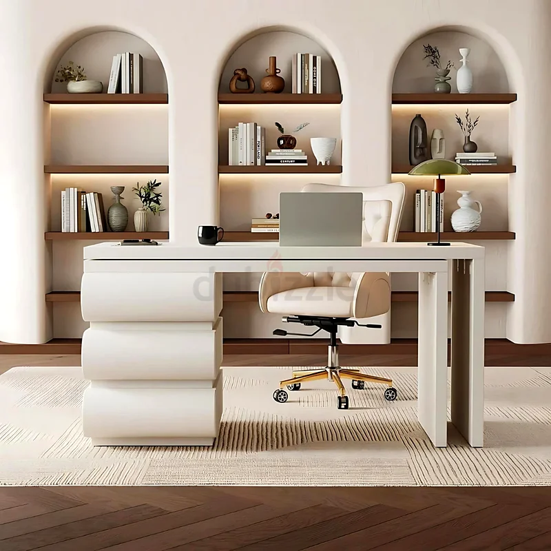 Modern Custom-Made L-Shaped Executive Desk Set63211913525251114