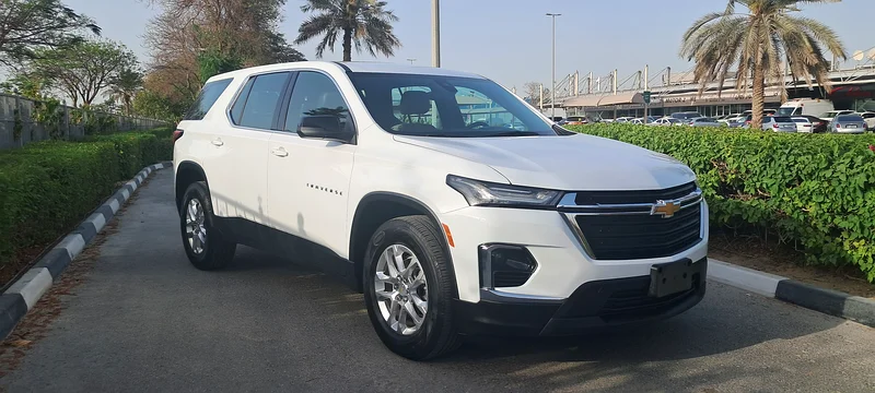 CHEVROLET TRAVERSE 2023 58000 KM ONLY GCC SERVICE + WARRANTY AL GHANDI + ORGINAL PAINT 100%63173120295553111
