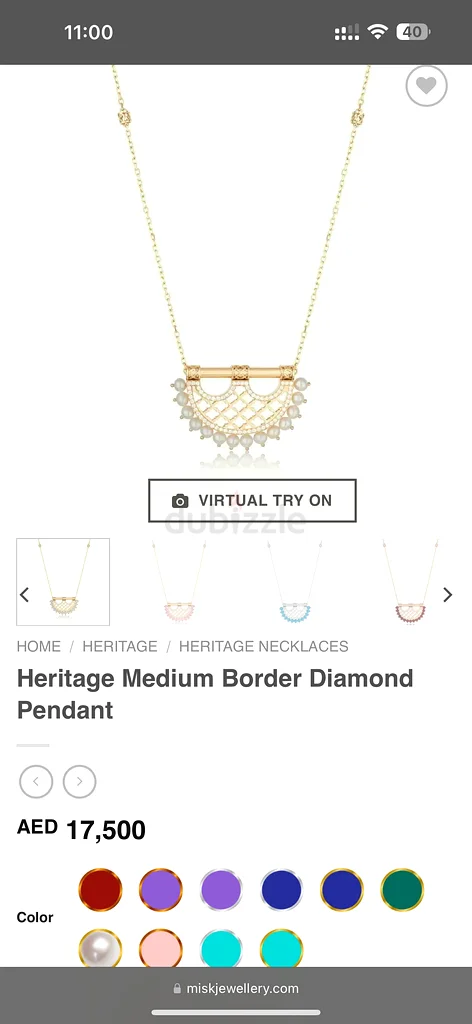 Elegant Misk Pearl Necklace in Box63201691523459111