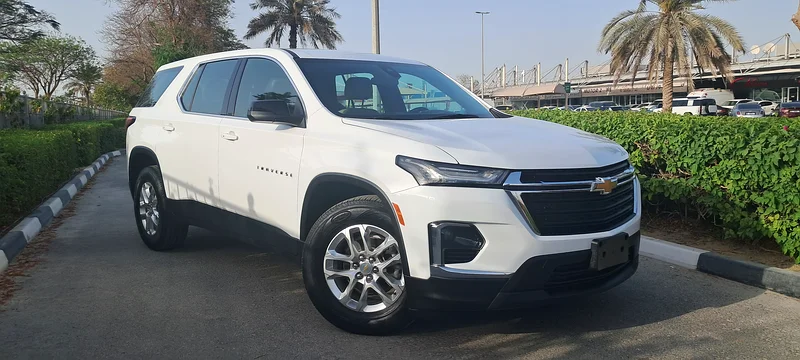 CHEVROLET TRAVERSE 2023 58000 KM ONLY GCC SERVICE + WARRANTY AL GHANDI + ORGINAL PAINT 100%63173120295553112