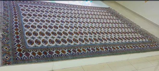 Elegant Handcrafted Turkmenistan Style Area Rug for Your Home