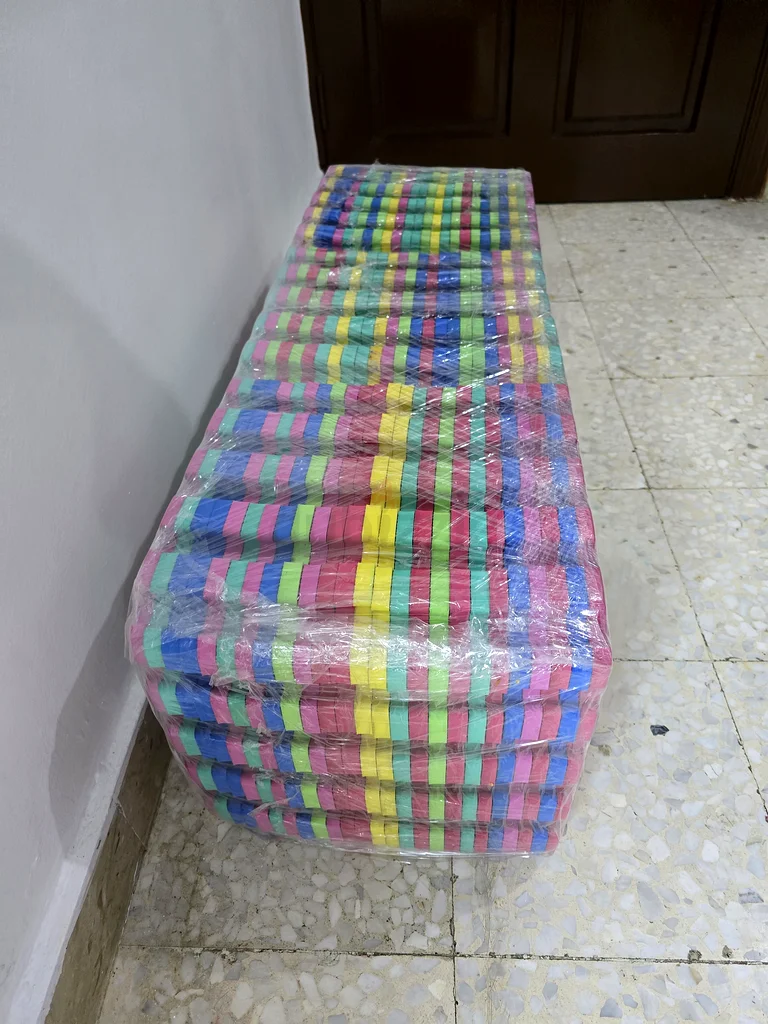 Babyshop - Vibrant Multi-Colored rubbed Mats - Perfect for Outdoor and Indoor Use!63211419636737111