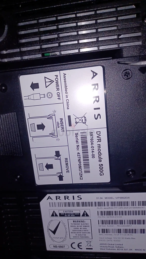جهاز استقبال ARRIS VIP5662EW لاسلكي لخدمة التلفاز عبر الإنترنت - حالة رائعة!63261825890946111