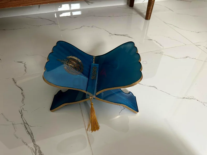 Fabulous Resin Quran Holder Stand with Book Mark - X Shaped63224333459843111