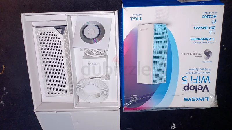 Linksys Velop WiFi 5، طراز WHW031، حزمة واحدة، أبيض63167114106626112