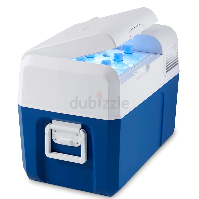 MOBICOOL MCF40 - 38 l Compressor Cooler, Blue/Grey, Cool Box 12/24 V DC / 100 -240 V AC, Mini Fridge63197651672578111