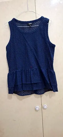 Chic Navy Blue Peplum Top - Perfect for Any Occasion!