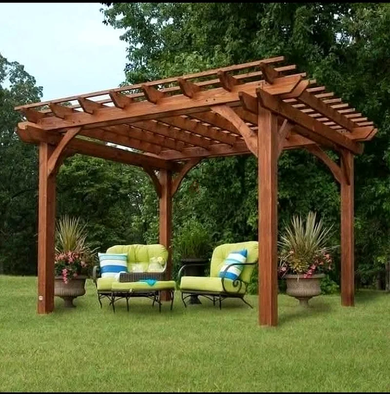 Elegant Wooden Pergola for Your Outdoor Space63220323584131112