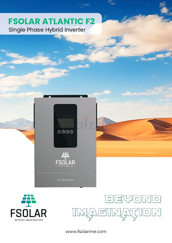العاكس الشمسي FSolar Atlantic F2 2000 فولت أمبير 12 فولت MPPT مع جهاز تحكم شحن شمسي 60 أمبير63258141461378111