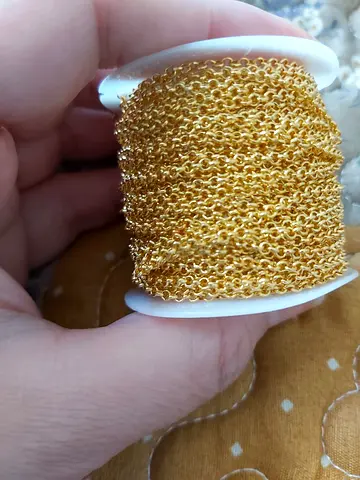 Gorgeous Gold Chain Roll for Your Jewelry Creations!