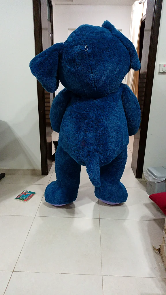 Blue big elephant plush63207401570434111