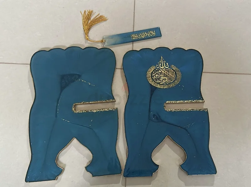 Fabulous Resin Quran Holder Stand with Book Mark - X Shaped63224333459843112