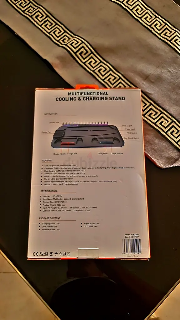 Ps5  Ps5 slim Multifunctional Cooling  Charging Stand63228825754753111