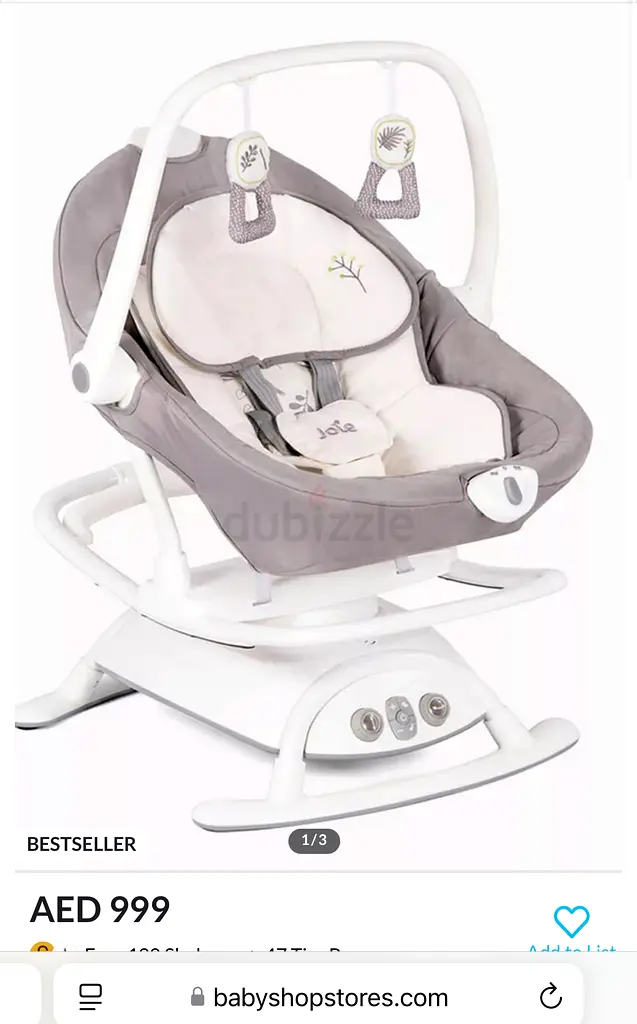 Joie Serina 2 in 1 baby swing and rocker