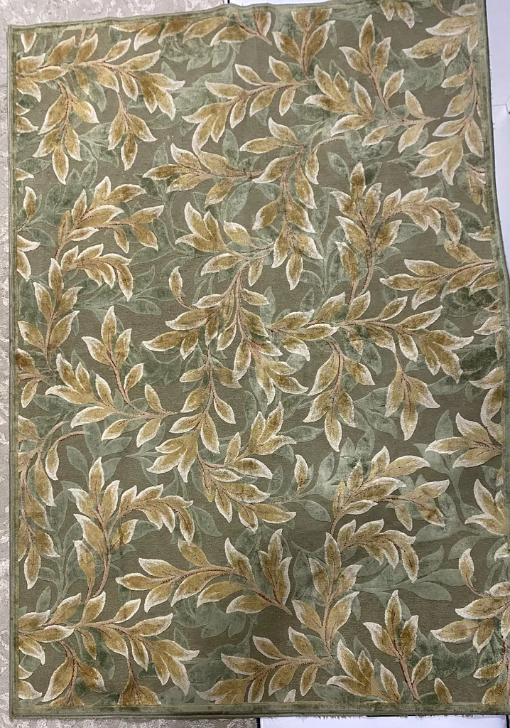 225*155cm Elegant Leaf Pattern Carpet for Home Decor63211419683458111