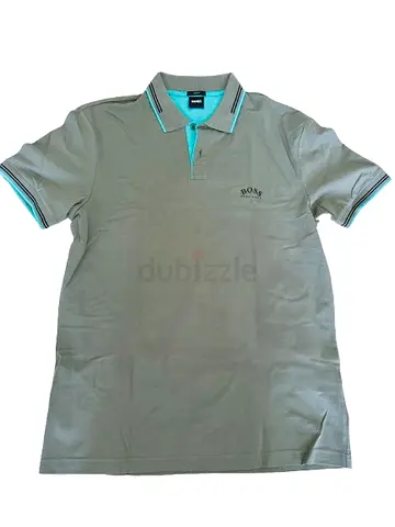 Modern BOSS Hugo Boss Polo Shirt in Olive Green – Slim Fit – Size L – Original