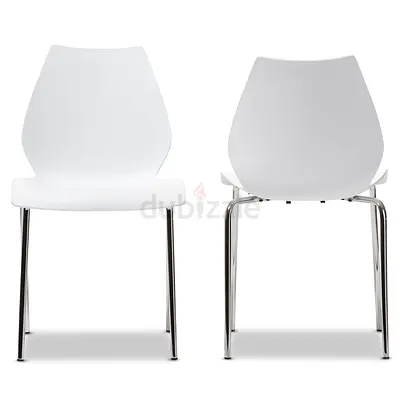 Modern White Dining Chair - Sleek and Stylish