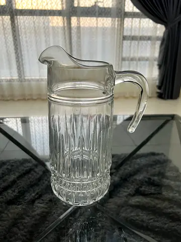 Elegant Vintage Glass Water Jug