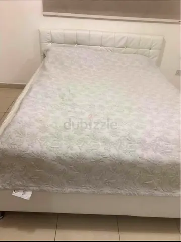 King size Bed with mattress,2 side tables