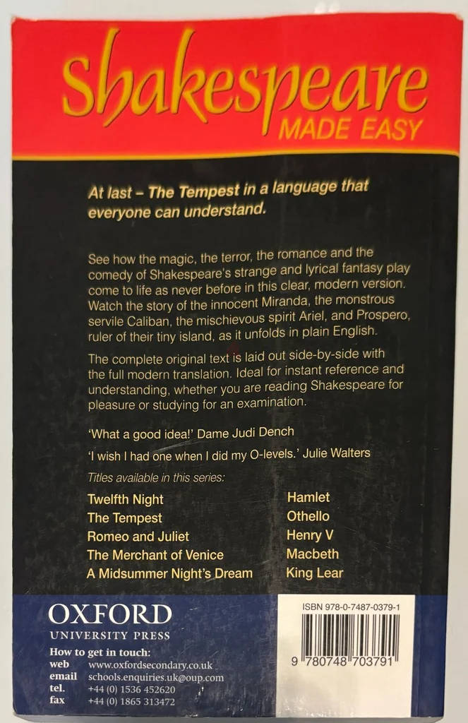 The Tempest Book by Shakespeare62936652860801111