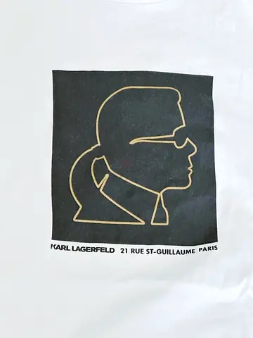 Karl Lagerfeld White Graphic T-Shirt - Original