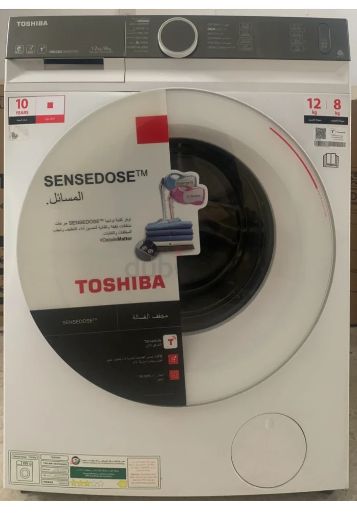 Brand New Toshiba 12/8 Kg Inverter Front Load Washer Dryer Without Box only629316692328971128