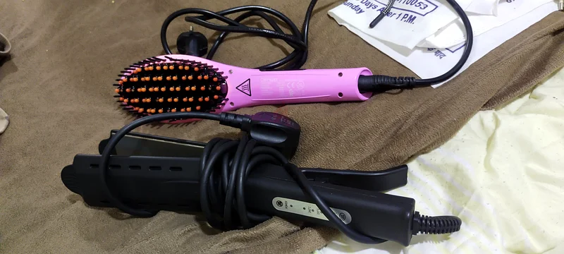 Hair straightener and hair Drayer brush63243682844675111