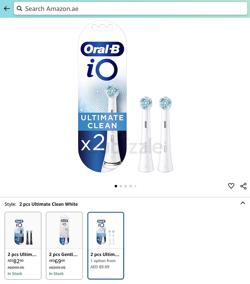 رؤوس فرشاة استبدال لفرشاة الأسنان Oral B iO63242163227650113