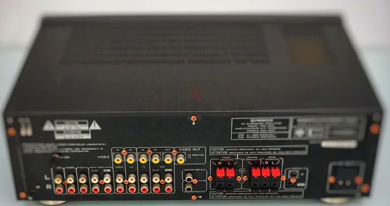 مكبر صوت هاي في Pioneer بقوة 530 واط، مصنوع في اليابان، قديم الطراز63261836229121111