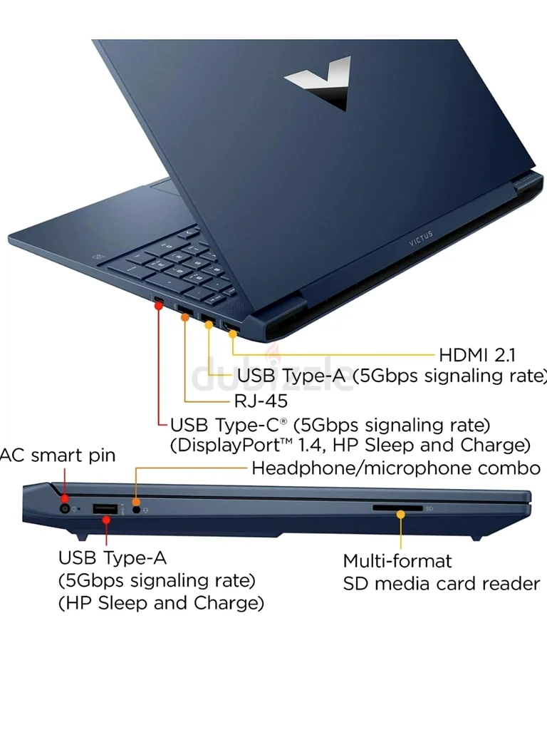 لابتوب ألعاب HP فيكتس 15.6 بوصة مع معالج i563257122027265112