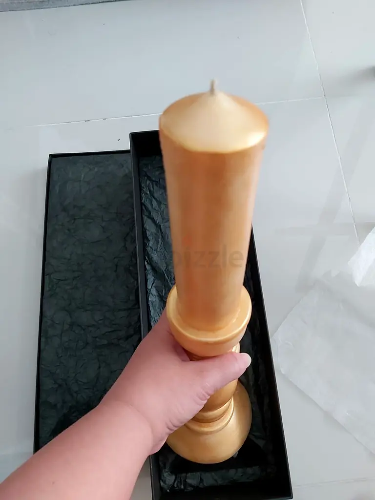 Elegant Golden Candle