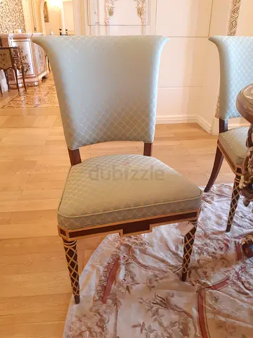 Elegant Green Upholstered Dining Chairs - Perfect for Any Home!