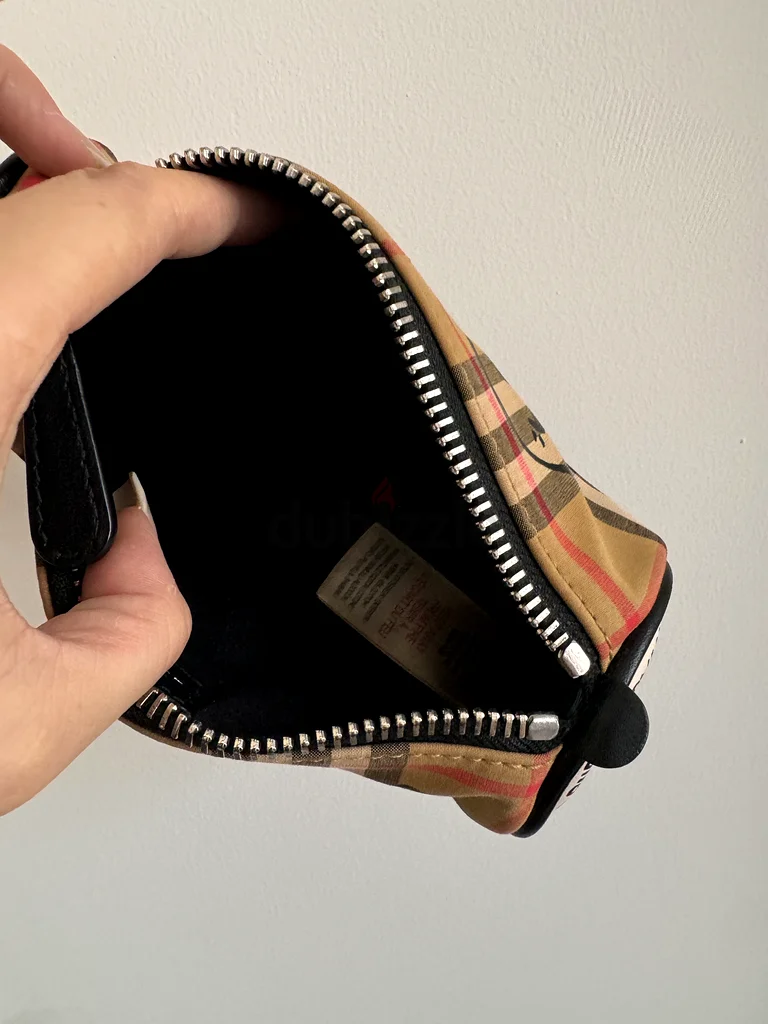 Authentic BURBERRY  Vintage Check travel pouch pen pencil pouch63224833520514112