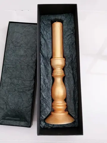 Elegant Golden Candle