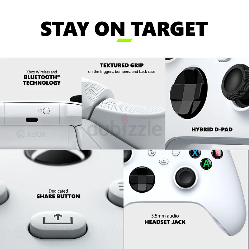 تحكم لاسلكي Xbox Series X/S Xbox One PC بلوتوث أبيض63229684634497113