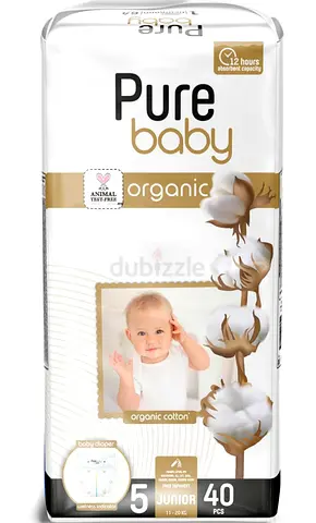 Pure Baby Organic Diapers Size 5