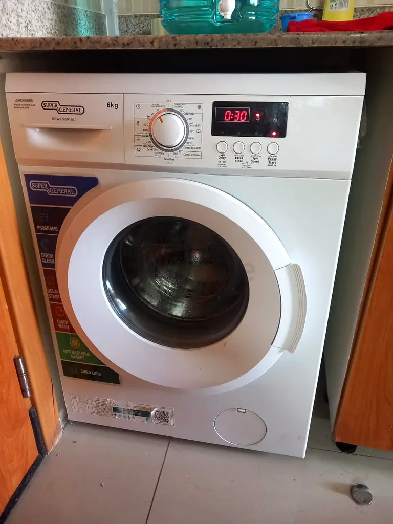 Super General 6 kg Washing Machine, White Color, New Condition